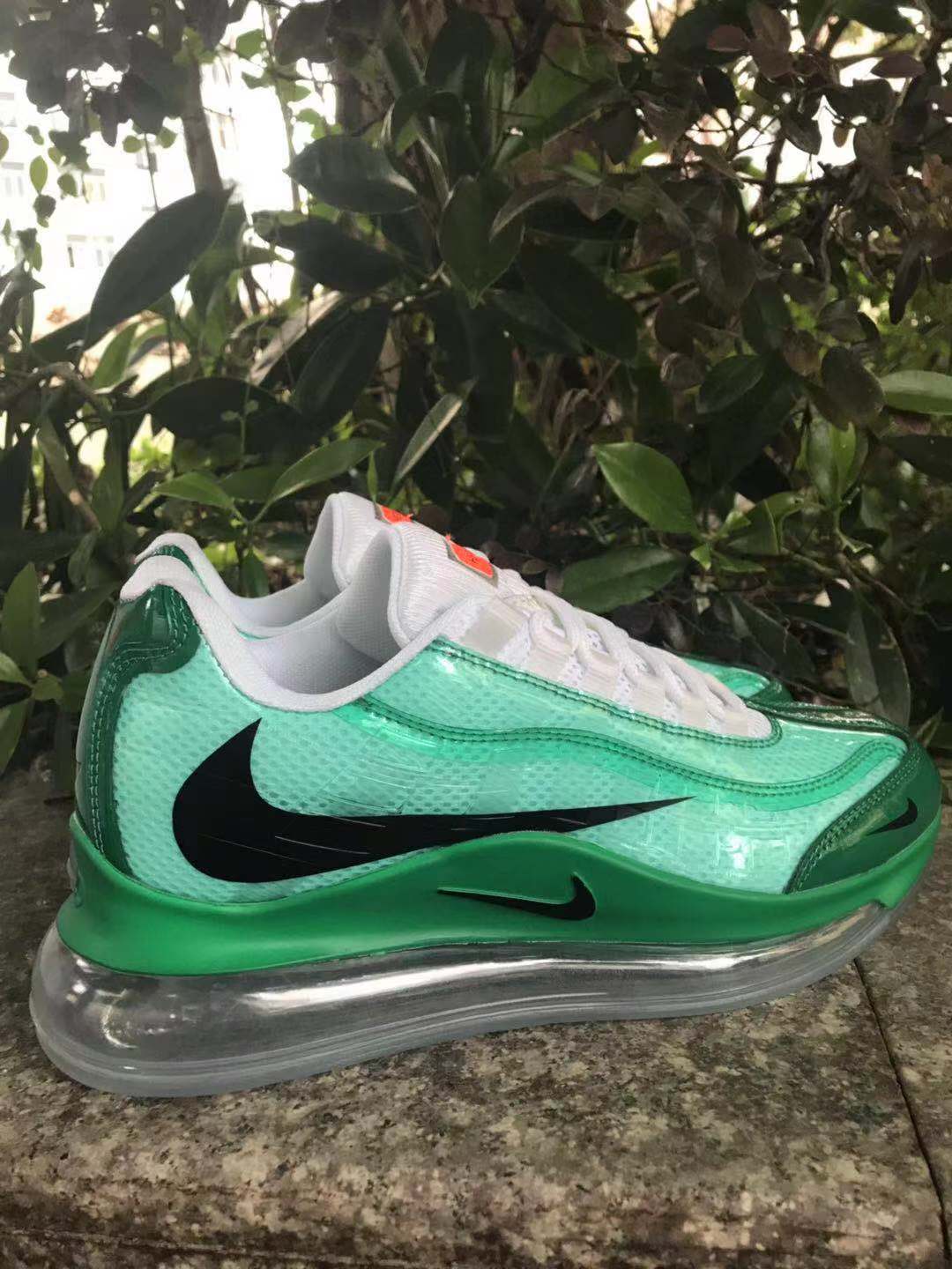 New Women Nike Air Max 720 95 Green Black Shoes - Click Image to Close